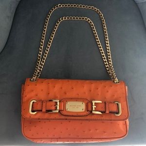 Michael Kors Ostrich Leather Shoulder Bag